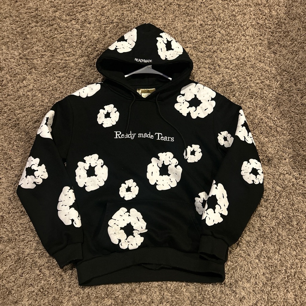 Black denim tears hoodie